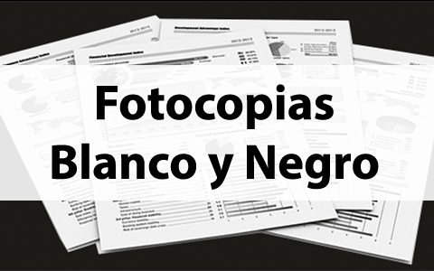 Fotocopias Blanco y Negro salou