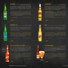 Cartas de cervezas