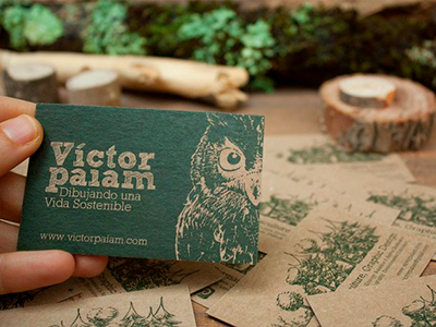 tarjetas de visita ecologicas